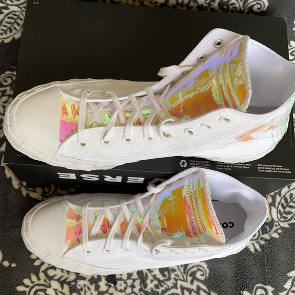 Converse Untitled Hi White/Iridescent MEN`S - Picture 3 of 16